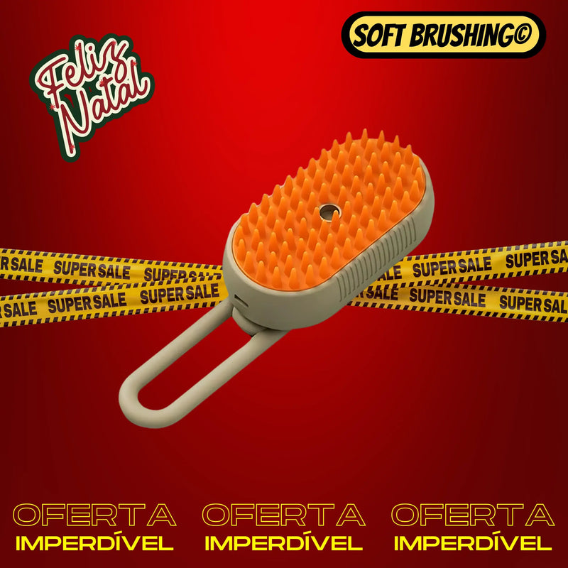 Escova a Vapor 3 em 1 para Pets - Soft Brushing©