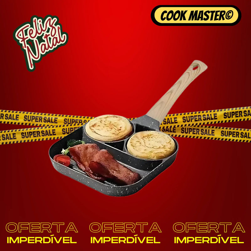 Frigideira Antiaderente 3 em 1 - Cook Master©