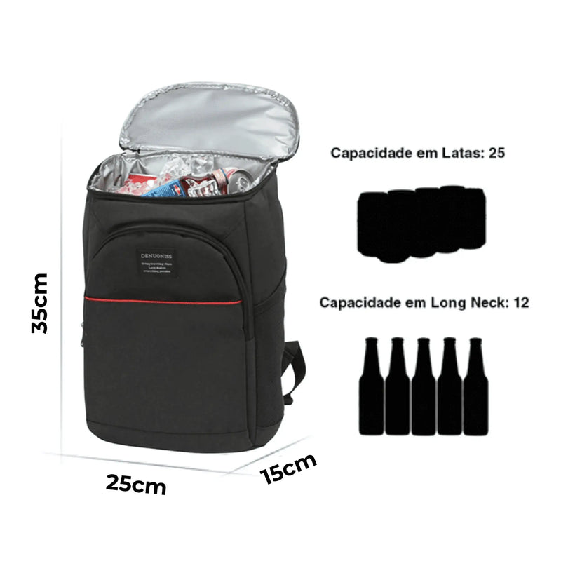 Mochila Cooler Térmica à Prova D’água Anti Vazamento 20L - Cooler Bag©