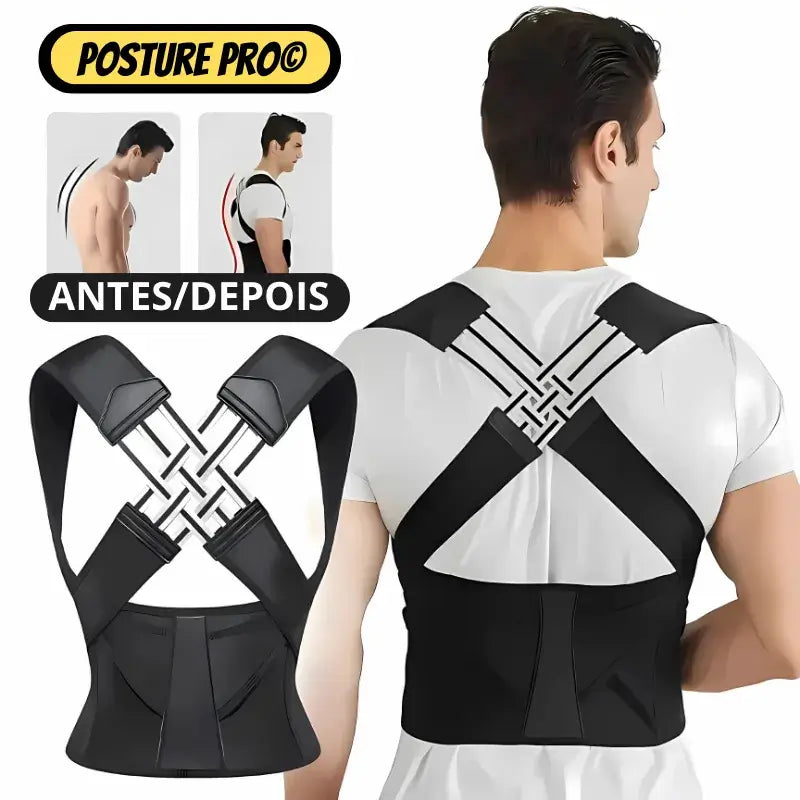 Corretor Postural Ajustável Unissex - Posture Pro© (COMPRE 1 LEVE 2)