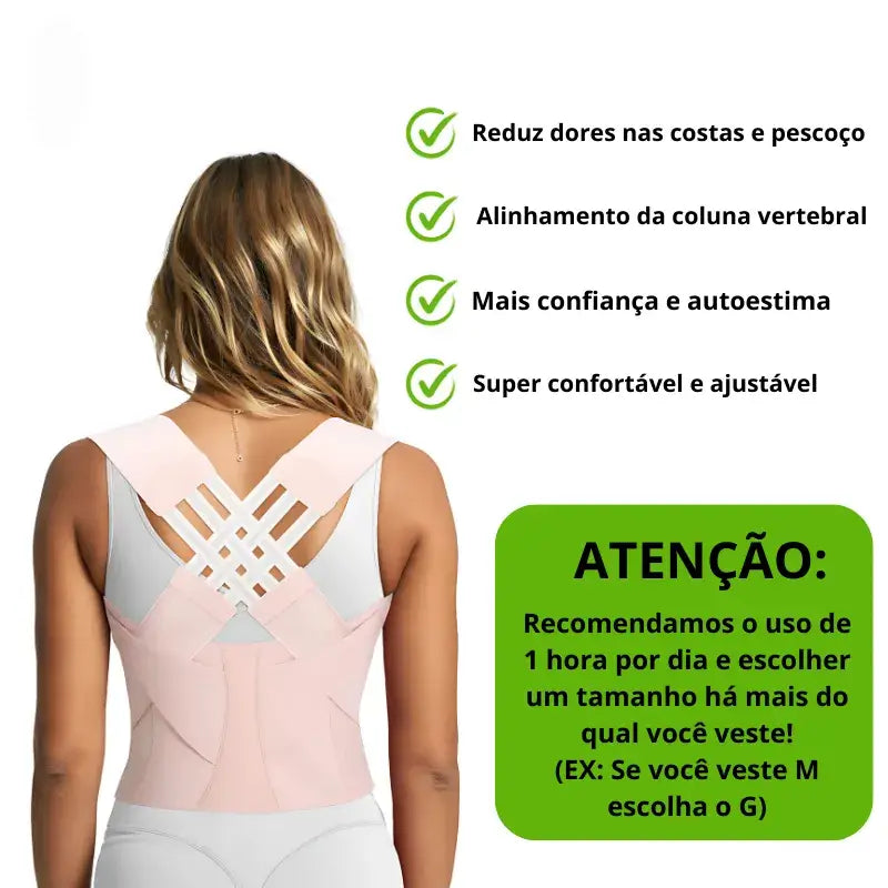 Corretor Postural Ajustável Unissex - Posture Pro© (COMPRE 1 LEVE 2)