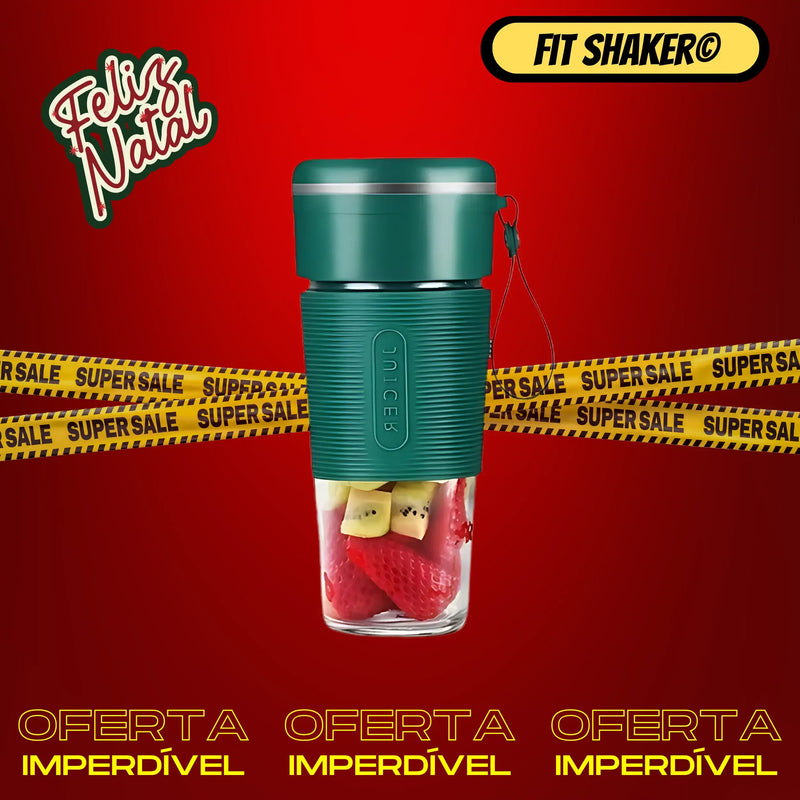 Shakeira Portátil de Vidro 6 Lâminas Recarregável - Fit Shaker©